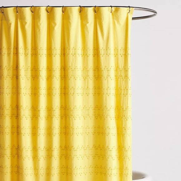Anthropologie Other - NWT Anthropologie Cecily Applique Shower Curtain in Maize